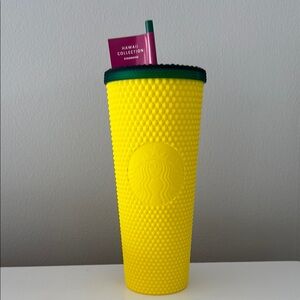 Starbucks Yellow Textured Tumbler Hawaii Collection